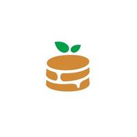 a simple Pancake logo or icon design vector