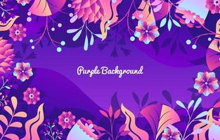 Purple Floral Background Concept