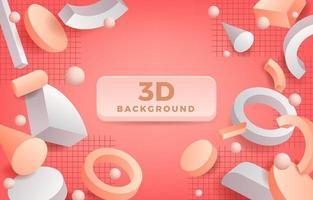 3d Abstract Geometric Background Concept vector