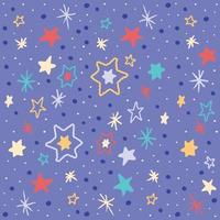Seamless Star Pattern Background vector