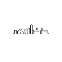 Bologna City Skyline graphic design vector