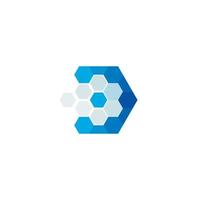 Group of Hexagons logo or icon design vector