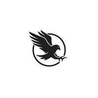 a simple Falcon logo or icon design vector