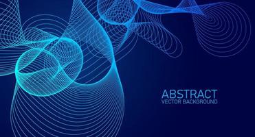 Vector wave lines flowing dynamic colorful for concept of technology, digital, science, music. Abstract colorful lines vector background