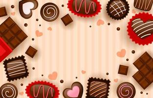Cute Chocolate Background vector