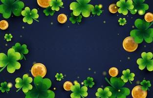 St. Patrick's Day Clover Background vector