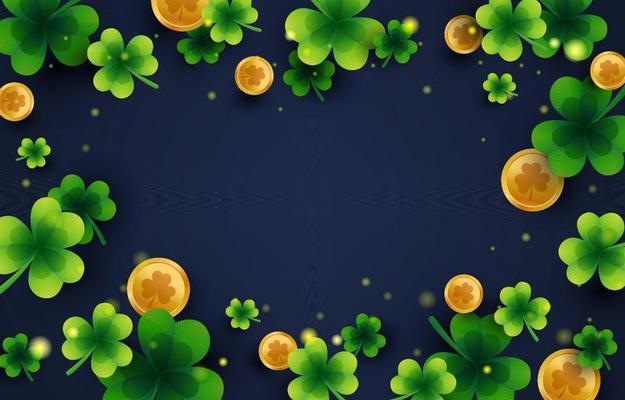 St. Patrick's Day Clover Background