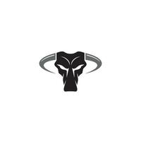 Bull Skull logo or icon design