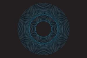 Circle Transform Shape with Lines Blue vector