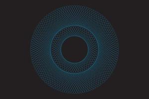 Circle Transform Shape with Lines Blue vector