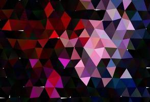 Dark Black vector polygon abstract background.