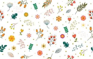 Spring Floral Seamless Pattern vector