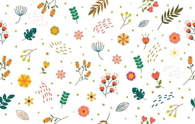 Spring Floral Seamless Pattern