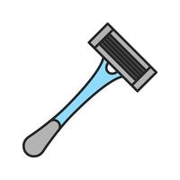 Razor color icon. Shaving tool. Isolated vector illustration