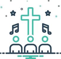Mix icon for hymn vector
