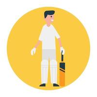 Cricket Player Concepts vector