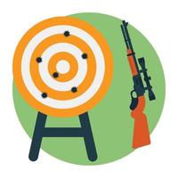 Trendy Shooting Concepts vector