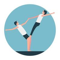 Trendy Gymnastics Concepts vector