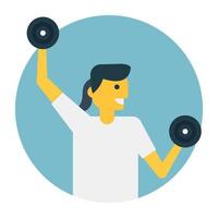 Dumbbell Lifting Concepts vector