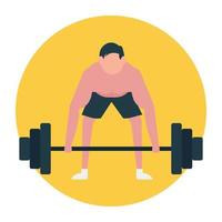 Weight Lifting Concepts vector