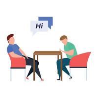 Trendy Conversation Concepts vector