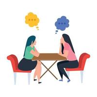 Trendy Gossips Concepts vector