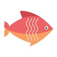 conceptos de pescado de moda vector