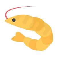 Trendy Shrimp Concepts vector