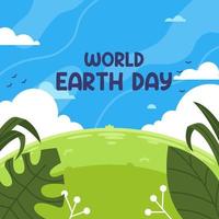 International Earth Day Background Template vector