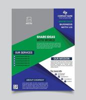 Business Flyer Vector Template, Interior Flyer Design, Business Poster and Brochure Cover Design