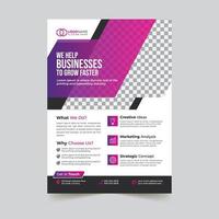 Creative modern corporate business flyer template design vector