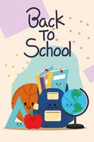 back to school advertising vector