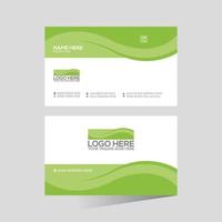 green colored creative vector business card