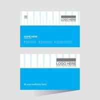 cyan colored creative vector business card
