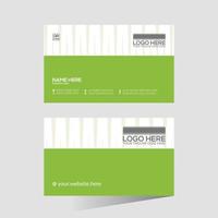 green colored creative vector business card