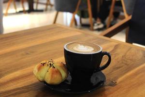 Coffee Latte and cookies photo