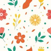 Seamless Pattern Spring Floral Background vector