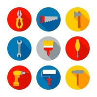 Flat Repair Tools Icon vector