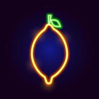 Neon Lemon Icon vector