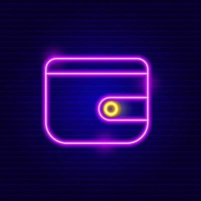 neon wallet empty neon wallet empty