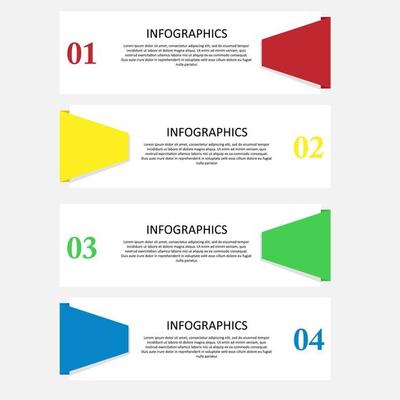 Illustration vector design of infographic template