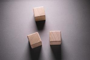 Wooden Geometric Shapes Cubes photo