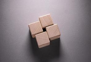 Wooden Geometric Shapes Cubes photo