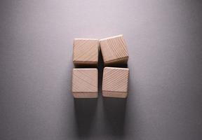 Wooden Geometric Shapes Cubes photo