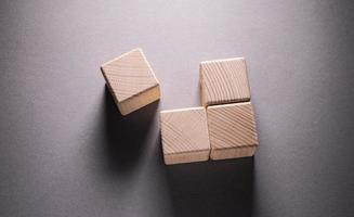 Wooden Geometric Shapes Cubes photo
