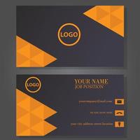 Modern business card template design vector