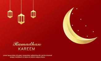 Ramadhan Kareem background template design vector