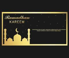 Ramadhan Kareem background template design vector