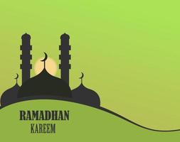 Ramadhan Kareem background template design vector