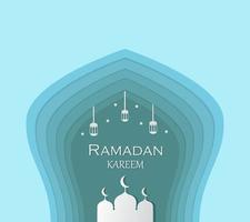 Ramadhan Kareem background template design vector